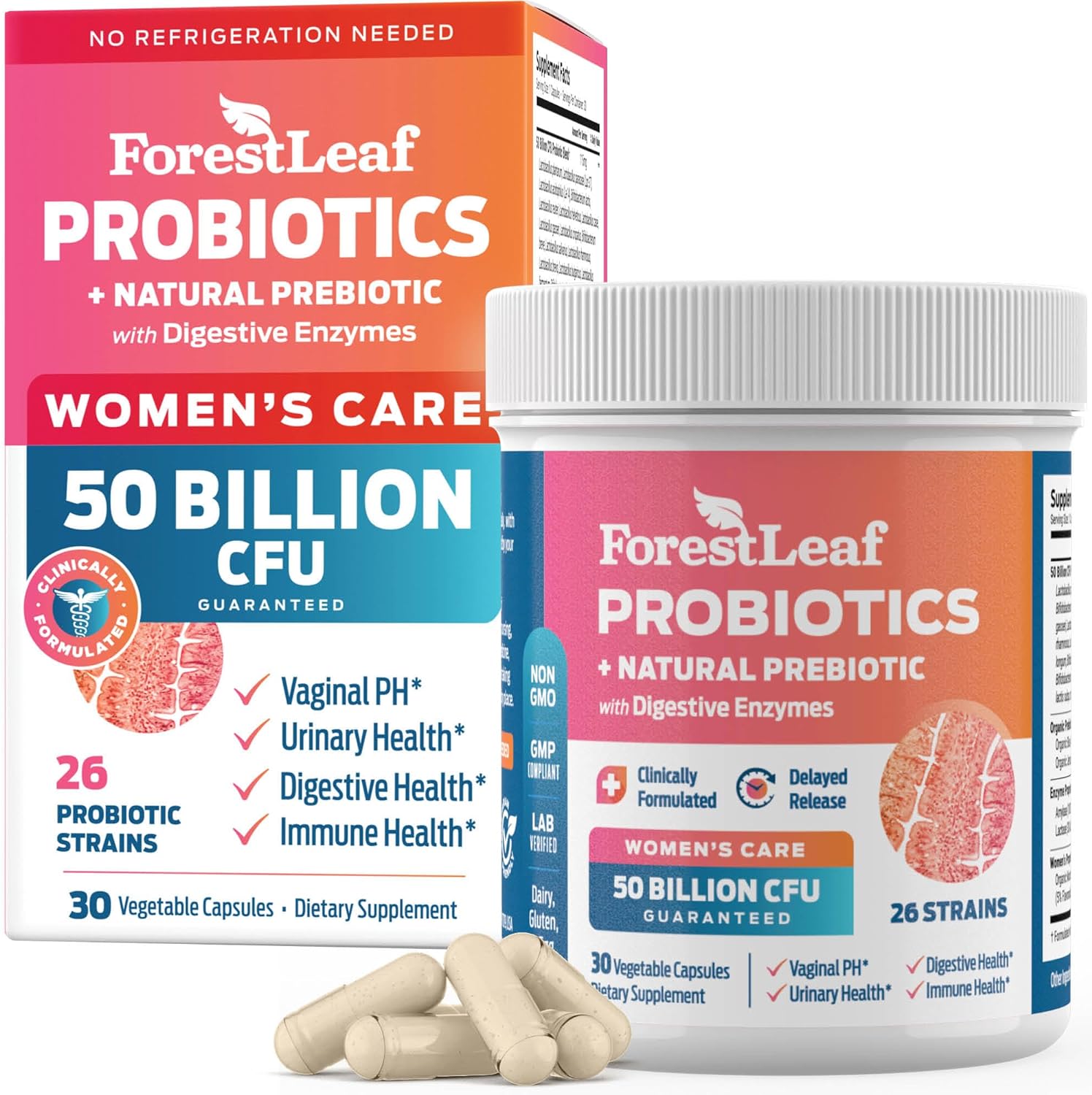 ForestLeaf Womens Probiotic 50 Billion